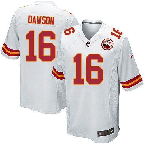 Men Kansas City Chiefs #16 Len Dawson Nike White Game Retired Player NFL Jersey